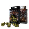 Q-Workshop Dragon Dice Black/Yellow (7) Board Game