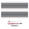 PASISIBICK 100 Pieces Plastic Beadable Pen Refills, 2.44 inch/6.2 cm Black Ink Smooth Writing Pen Refills for Bead Pens DIY PPL Gift(Pack of 100)