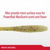 Berkley PowerBait® MaxScent Flat Worm Finesse Fishing Bait, Natural Shad, 3.6in | 9cm, Irresistible Scent & Flavor, Versatile Profile, Ideal for Drop Shot Presentation