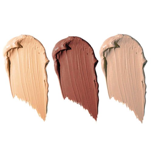 Full Coverage Concealer Palette, Waterproof Concealer Cream, 3 Colors + Brush, by Dermaflage