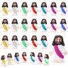 Bememo 25 Pcs Little Jesus Figures Original Design Mini Rubber Jesus Toys to Hide and Seek Religious Party Favors Sunday School Baptism Gifts(Multicolor)