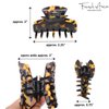 French Amie Chic Tokyo Handmade Medium 2.25 Inch Celluloid Jaw Hair Claw Clip