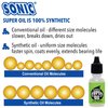 SONIC Super Oil Skate Bearing Lubricant, for Inline Skates, Roller Skates and Skateboards, 100% Synthetic Formula, 1/2 oz, Made in USA