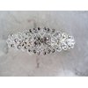 Generic Antique silver or rose gold crystal hair clip clamp barrettes bridal (Crystal option: With crystals, Primary color: Silver)