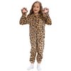 Cat Costume For Kids Cat Noir Costume Girls Onesie Black Cat Costume Child Halloween Cosplay Outfits (Cheetah, Small)