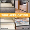 Rubber Door Threshold Ramp Self-Adhesive Rubber Ramp for Door Threshold 2/5 Inch Rise for Wheelchair Scooter Doorway Floor Tile Threshold Transition Strip Reducer (Gray, 2 in Wide x 3.3Ft Long)