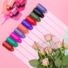 AHIER Nail Swatch Sticks, Swatch Sticks Nail Polish, Fan-shaped False Fake Nail Art Tips Sticks Polish Gel Salon Display Chart Practice Tool (200 Pack)