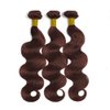 22 22 22 Inch Lukcttr Color 33 Bundles Copper Brown Body Wave Human Hair Bundles Brazilian Reddish Brown Bundles Human Hair Color #33 Body Wave Bundles Hair Weave