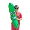Giant Jumbo 36" Green Inflatable Smiling Pickle Head (3 FEET) Vinyl. Blow Up Face Beach Pool Float Noodle Gag Prank Joke Party Decoration DJ Promo Dance Give Away Cucumber (3 Pack)