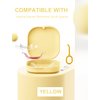 HEMILAB® Retainer Case, Slim Aligner Case with Vent Holes, Compatible with Invisalign, Mouth Guard Case, Cute Retainer Case with Retainer Removal Tool and Brush, Yellow