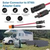 MOOKEERF Solar to XT60i Cable 10AWG 25FT Solar Panel to XT60i Adapter Connector XT60i-F Extension Cable for Portable Power Station Solar Generator