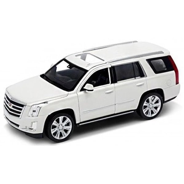 2017 Escalade with Sunroof White 1/24-1/27 Diecast Model Car by Welly 24084w