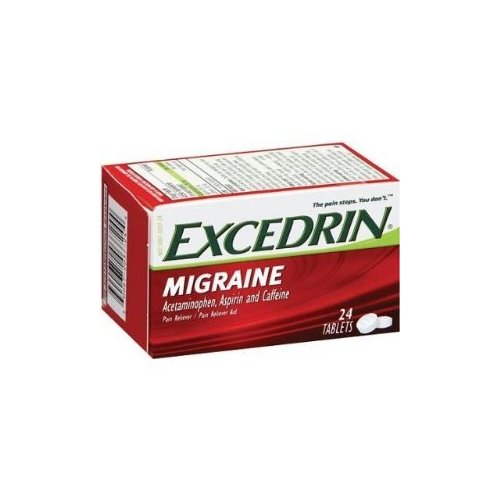 Excedrin Migraine Pain Reliever Aid 24 Count (3 Pack)