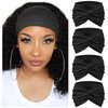 AQOKKA 4 Pack Headbands for Women Criss Cross Vintage Head Wrap Boho Headband Elastic Hair Accessories