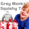 Stretchy Monkey World Toy Squishy Monkey Squishies (1-Pack) Splat Monkey Gorilla Toy Stretch Monkey Squishy Toys Stress Relief Toy Autism Sensory Toys for Autistic Children Party Favors (Grey)