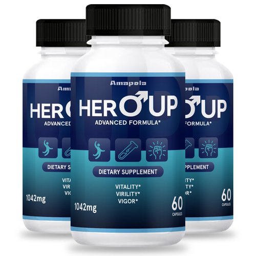 Amapola Hero Up - Hero Up Capsules (3 Pack, 180 Capsules)