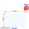 Index Cards 5x7 Ruled - Pinovk Flash Cards for Studying, White Index Cards, File Note Cards, Study Cards, Flash Cards, Study Cards, 50 Pcs Lined Index Flashcards for Office and School Supplies