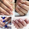 20 Pcs Glitter Gold Silver Nail Art Striping Tape Line Shiny Matte Nail Art Decoration Strips Self Adhesive Decals Strips DIY Nail 3D Tips Manicure Tools Rolls (1mm)