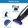 LinMei Trimmer Replacement Heads Compatible for 1st Generation Micro Touches Solo Trimmer - Set of 4 Replacement Blades & 2 Cleaning Brushes