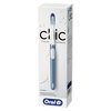 Oral-B Clic Toothbrush, Alaska Blue, with 1 Replaceable Brush Head and Magnetic Toothbrush Holder