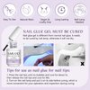 SAVILAND Gel Nail Glue 2 pcs 15 ML, 4-in-1 Nail Glue Gel Set, Upgraded Glue on Nails, Fake Nails & Press on Nails, Gel Base Strengthen for Nails, Replacement for Nail Glue, Nail Repair Treatment