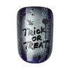KISS imPRESS Press-On Manicure Halloween, Blue, Short Length, Square Shape, PureFit Technology, Chip Proof, Smudge Proof, Waterproof, Prep Pad, Mini Nail File, Manicure Stick & 30 Fake Nails