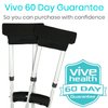 Vive Premium Crutch Pads & Hand Grips - Comfortable, Breathable, Machine Washable Padding - Moisture Wicking & Odor Reducing Pillow Accessory Covers for Adult & Youth Walking Crutches