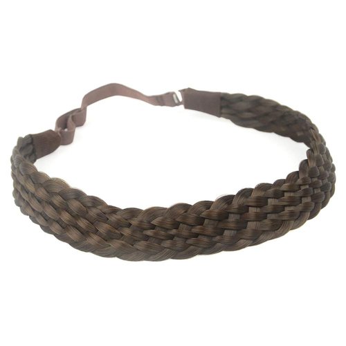aHairBeauty Braided Headband Hair Band Synthetic Hairpieces Braid Wig Accessories for Women Girl (#Chocolate-8)