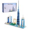 DOLBLOCK Architecture Dubai Skyline Collectible Model Building Kit Micro Mini Blocks Sets for Adults Toy Present Model Kit for Kids, 2545 Pieces