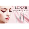 LUXXII (3 Pack) Slant Tweezers - Precision Stainless Steel Slant Tip Tweezers Hair Plucker for Hair and Eyebrows Personal Care (Silver Tone)