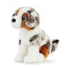 DEMDACO Australian Shepherd White and Grey 9 x 7.5 x 5 Inch Soft Plush Stuffed Animal