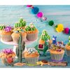 Sratte 26 Pcs Desert Reptiles Figurines Animals Toys Model Trees Kit Desert Diorama Supplies with Lizard Snake Toys Playset for Cake Toppers Kids Toddlers Birthday Party Decor