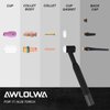 AWLOLWA 81PCS TIG Welding Torch Accessories Kit Collets Body Glass Cup Alumina Nozzle Stubby Gas Lens #10 Pyrex Cup Kit for TIG WP-17/18/26