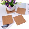LOCOLO 80 Pieces Self-Adhesive Cork Squares Set, 3.5 x 3.5 Inches Cork Squares Cork Board Squares Backing Cork Tiles Sheets Cork Mat for Coasters and DIY Crafts