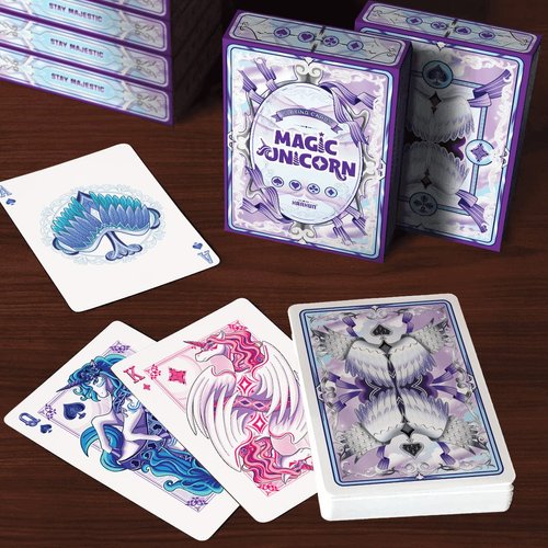 Magic Unicorn Playing Cards Cute Animal Themed Card Friends Family Board Games