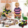 Dwi Dowellin Kids Tractor Toy Farm Playset,Toddlers Farm Vehicle Toys with Light&Sound,69 PCS Farm Toys Set with Farm Animals Fences Farmers for Kids 3-12 Years Old Boys Girls Birthday Gift