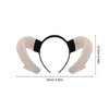Homoyoyo Sheep Horn Headband Cosplay Hair Accessories Costumes Hair Clips Cosplay Outfits Gothic Antelope Horn Headband Headdress for Party Performance Hair Hoop Flash Trumpet Goat
