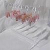 OLizee® Acrylic Press On Nails Holder with Double-Sided Tapes Nail Art Display Stand with 10pcs Hooks Detachable Nail Art Showing Holder for Home Nail Salon