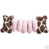 Zanies 9 3/4" Animal Print PINK Tug-a-Rings Dog Toy