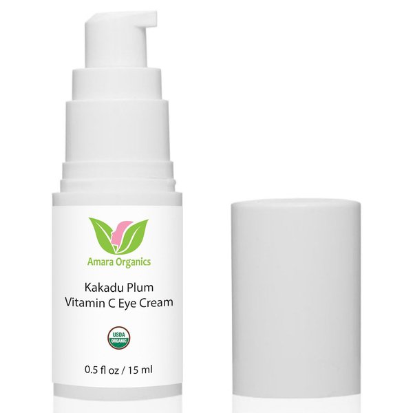 Kakadu Plum Vitamin C Eye Cream - USDA Certified Organic Skin Care - 0.5 fl oz