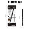 Black Waterproof Eyeliner Gel Pencil- 2Pcs Smudge Proof Long Lasting Retractable Eyeliner Pen, Matte Cream Eyeliner Waterline, Smoky Makeup Eye Liner Pencils for Women, Built-In Sharpener & Smudger-01