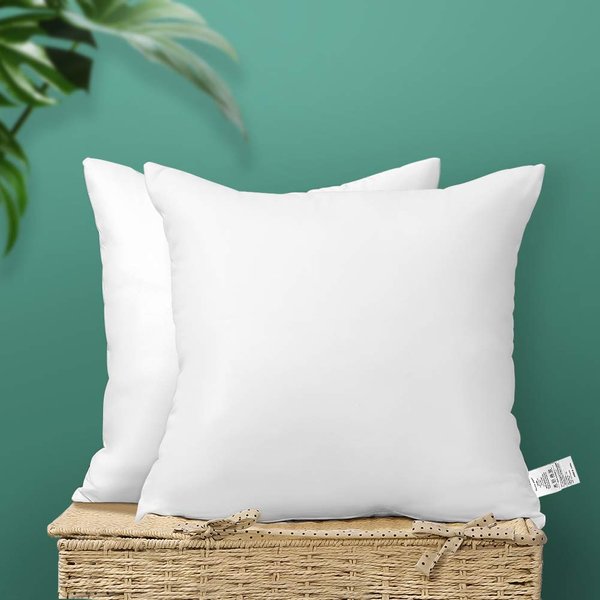 OTOSTAR 20x20Inch Throw Pillow Inserts, Set of 2 Square Form Cushion Stuffers for Couch, Sofa, Bed - Indoor Decorative Pillows Inserts