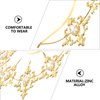 Uonlytech Angel Bridal Gold Halo Headband, Angel Halo Headband Crown Retro Goddess Halo Hair Band Wedding Headpiece for Women Girls Bridal