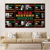Sunwer Black History Month Photo Booth Backdrop African American Inspirational Wall Posters Classroom Bulletin Board Hanging Banner (5.9×3.6ft)