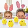 12 Pieces Easter Fur Chicks Fluffy Chenille Chicks Soft Plush Toys Easter Chicks 2.5 Inches Kids DIY Easter Egg Bonnet Decorations Chick Plush Stuffed Animal for Easter Party Favors