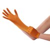 Venom Steel Maximum Grip Nitrile Gloves, 8 Mil Thick, Raised Diamond Texture for Grip, Puncture and Rip Resistant, Hi-Visibility Orange, One Size Fits Most (50 Count)
