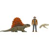 Jurassic World Dominion Dr Alan Grant & Dimetrodon Human and Dino Pack with 2 Action Figures, Toy Gift Set and Collectible