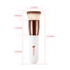 DUcare Foundation Brush Flat Top Kabuki Self Tanner Brush Synthetic Professional Makeup Brush Liquid Blending Mineral Powder Buffing Stippling Makeup Tools, Rose Golden/White