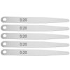 5pcs Feeler Gauge 0.2 Thickness Feeler Gauge Metric Filler Thickness Gage Measurement Tool(0.2)