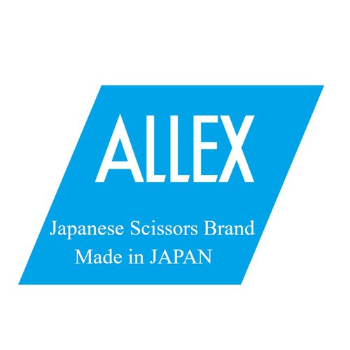 ALLEX Black Scissors All Purpose Sharp Japanese Stainless Steel Blade, Non-Sticking Fluorine Coating Blade for Adhesive Tape, Made in JAPAN